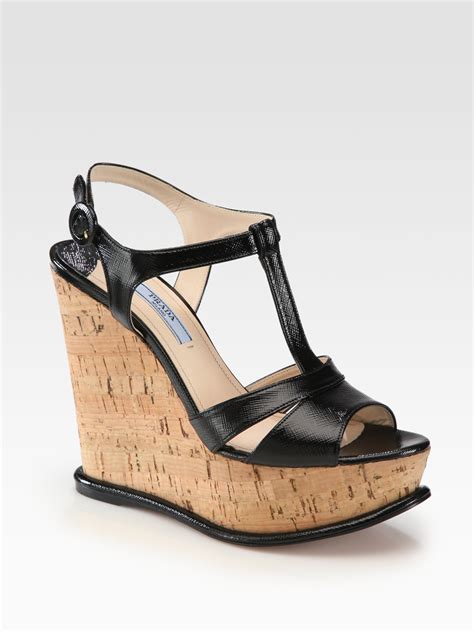 prada sandal with cork platform|prada shoes for women.